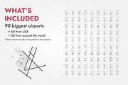 Airport Maps Bundle SVG Vector Files, a Transportation Illustration by AdrianDragne (Thumbnail 2 of 9)