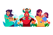 Mother’s Day Doodle Illustration Set, an Object Graphic by SLAB! Design (Thumbnail 2 of 3)