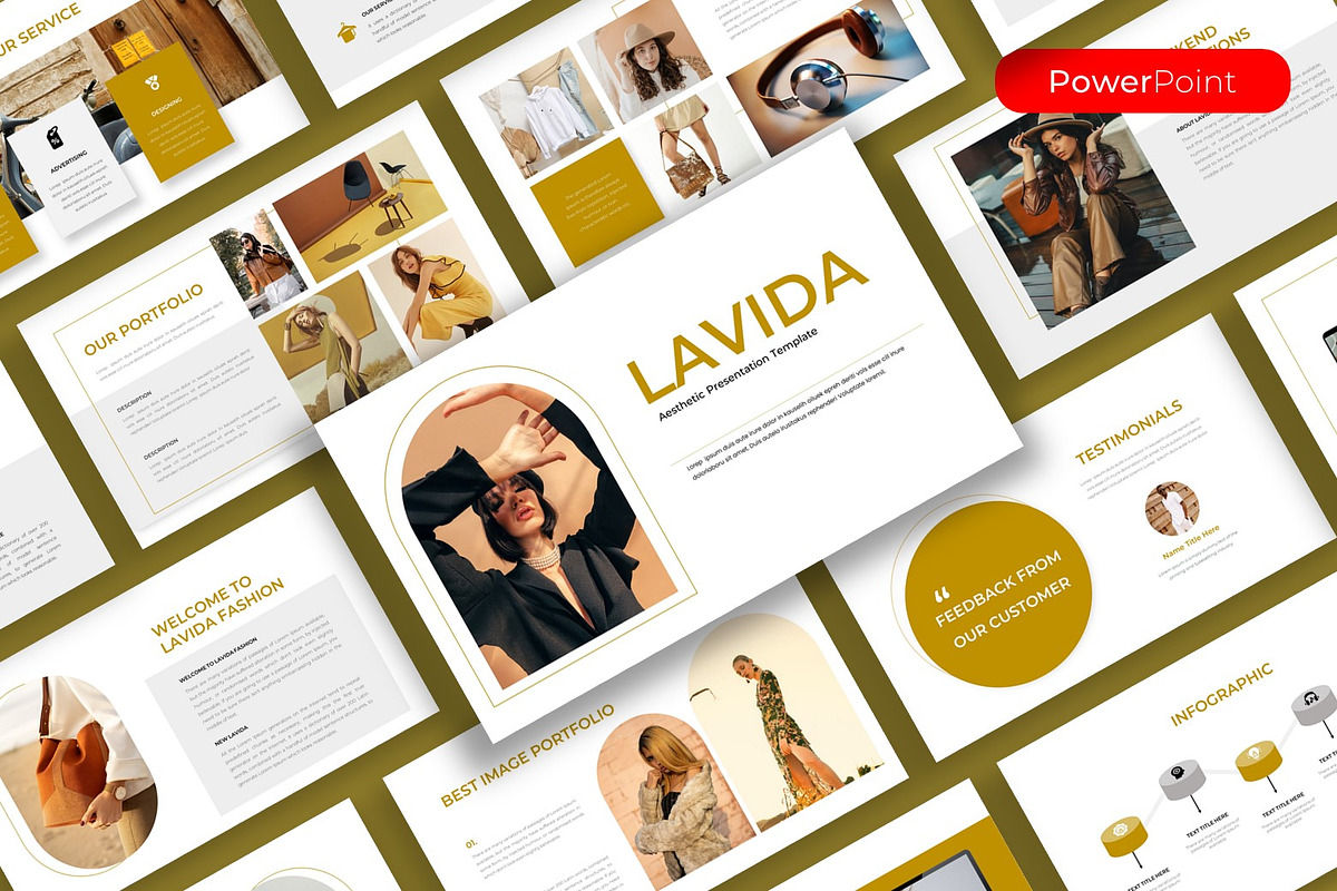 Lavida – Aesthetic PowerPoint, a Presentation Template by kreatifreya (Photo 1 of 5)