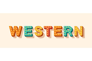 Western party typography, a Work Illustration by kotoffei