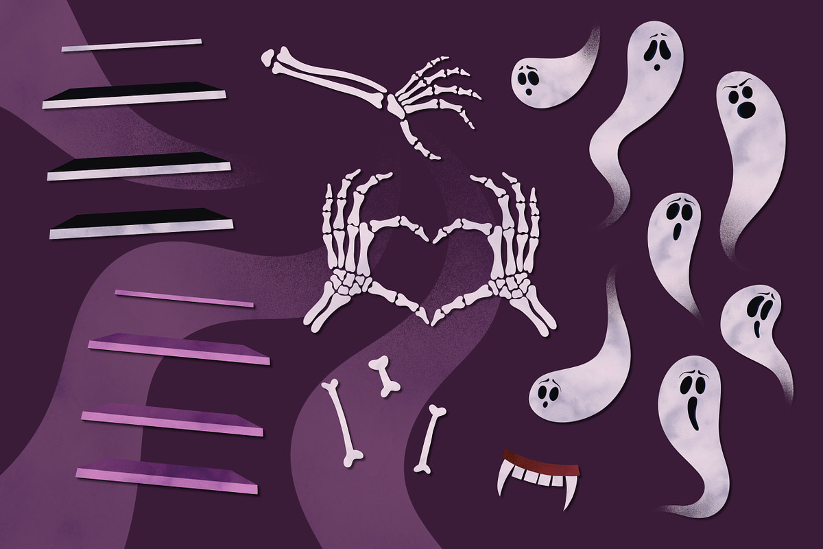 Halloween Party. 80+ Illustrations, a Decorative Illustration by Vicccky (Photo 9 of 9)