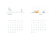 Calendar 2018, a Stationery Template by Derenskaya (Thumbnail 7 of 11)