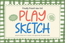 Play Sketch Playful Kids Font