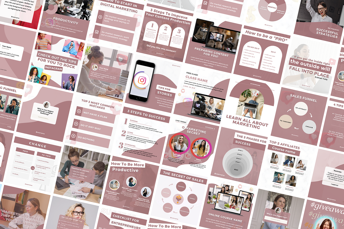 4 in 1 Digital Marketing CanvaBundle, a Social Media Template by Canvagator (Photo 7 of 9)