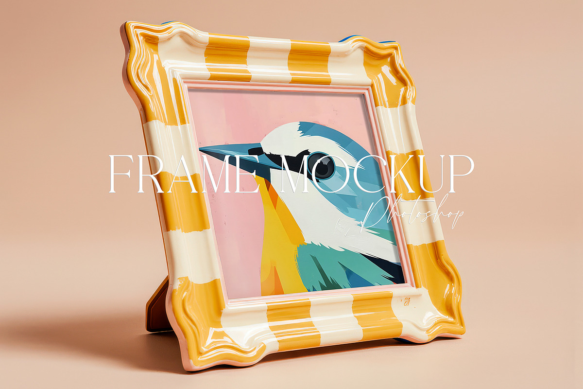 Mid Century Frame Mockup 30PSD, a Product Mockup by EkaterinaViArt (Photo 5 of 11)