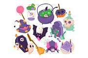 Spooky Cute Halloween Elements, an Object Graphic by Vesvocrea (Thumbnail 2 of 5)