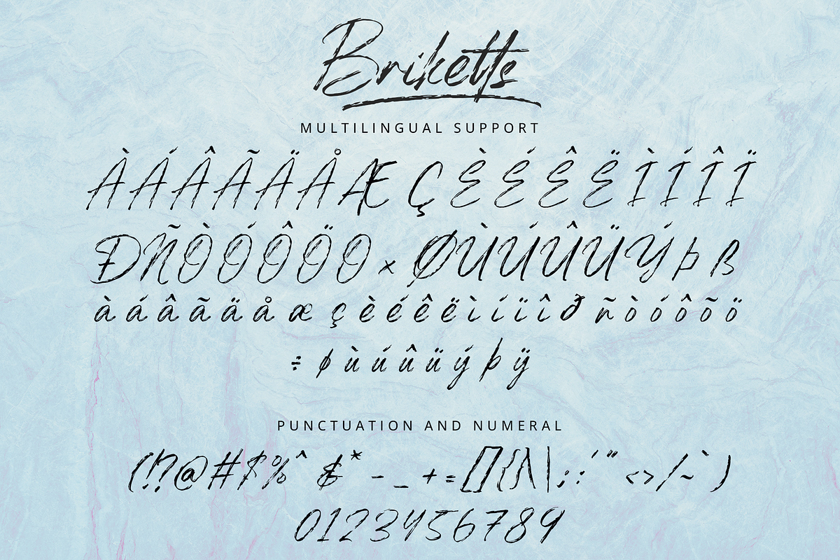 Briketts - Brush Rough Display Font, a Script Font by overlaytemplates (Photo 5 of 5)