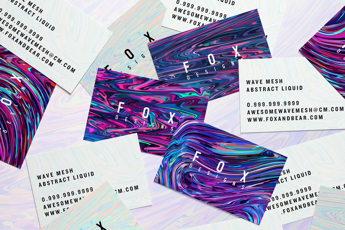 Wave Mesh - Abstract Liquid, a Texture Graphic by Fox & Bear (Photo 9 of 10)