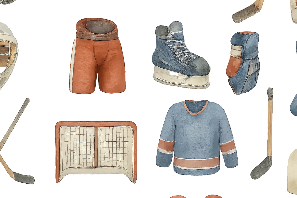 Hockey Gear Winter Sports Set, an Object Graphic by RT Studio (Photo 4 of 4)