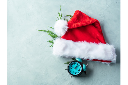 Santa Claus cap with fir tree, a Holiday Photo by Lifemorning