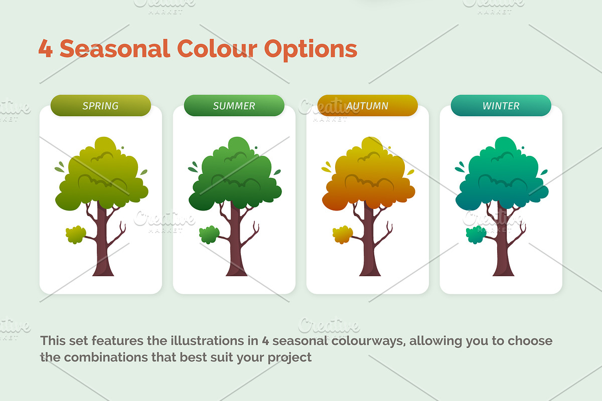 Trees and Bushes Illustration, a Graphic by 35lab (Photo 5 of 6)
