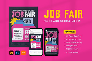 Job Fair Flyer Set, a Flyer Template by Antstheme