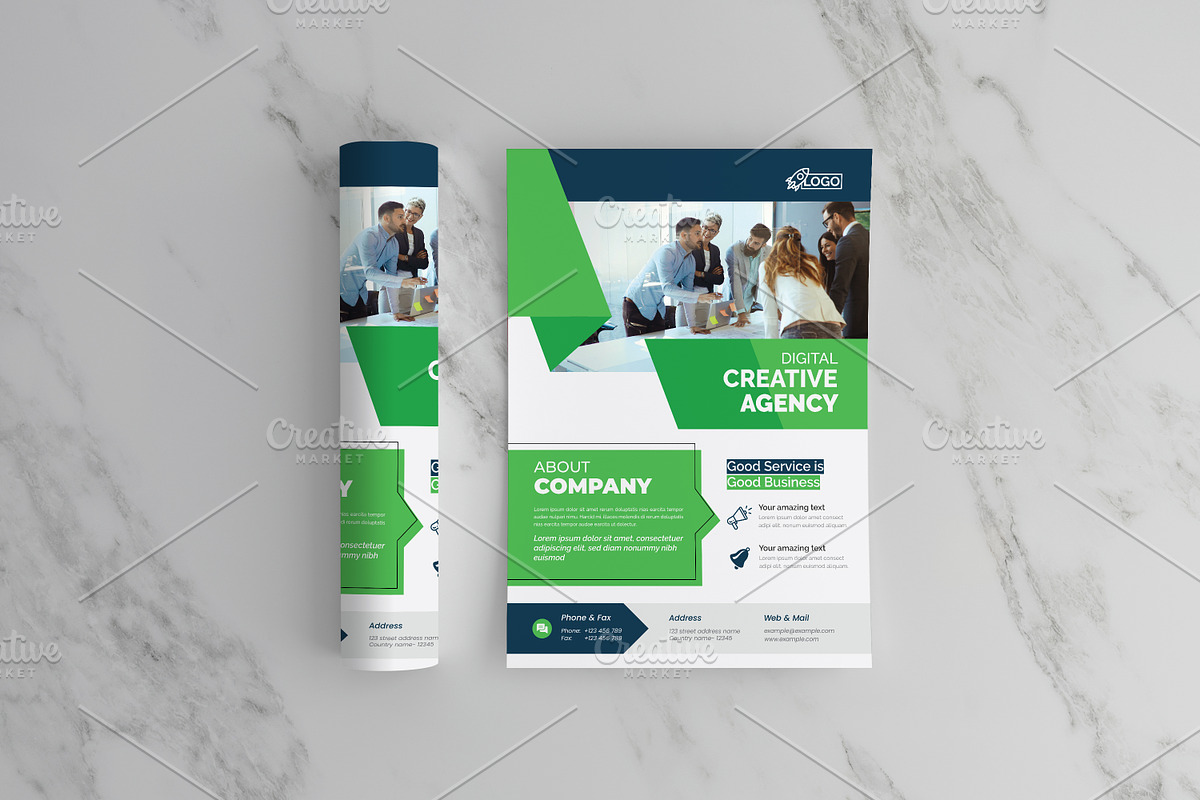 Business Flyer Template, a Flyer Template by Cristal Pioneer (Photo 3 of 4)