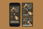 Jazz Music Night Flyer, a Flyer Template by graphicook (Thumbnail 3 of 3)