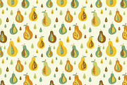 Apple and pear seamless pattern., a Pattern Graphic by Little A (Aigul) (Thumbnail 1 of 2)