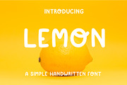 Simple playful font - Lemon, a Sans Serif Font by Wander Designs (Thumbnail 1 of 5)