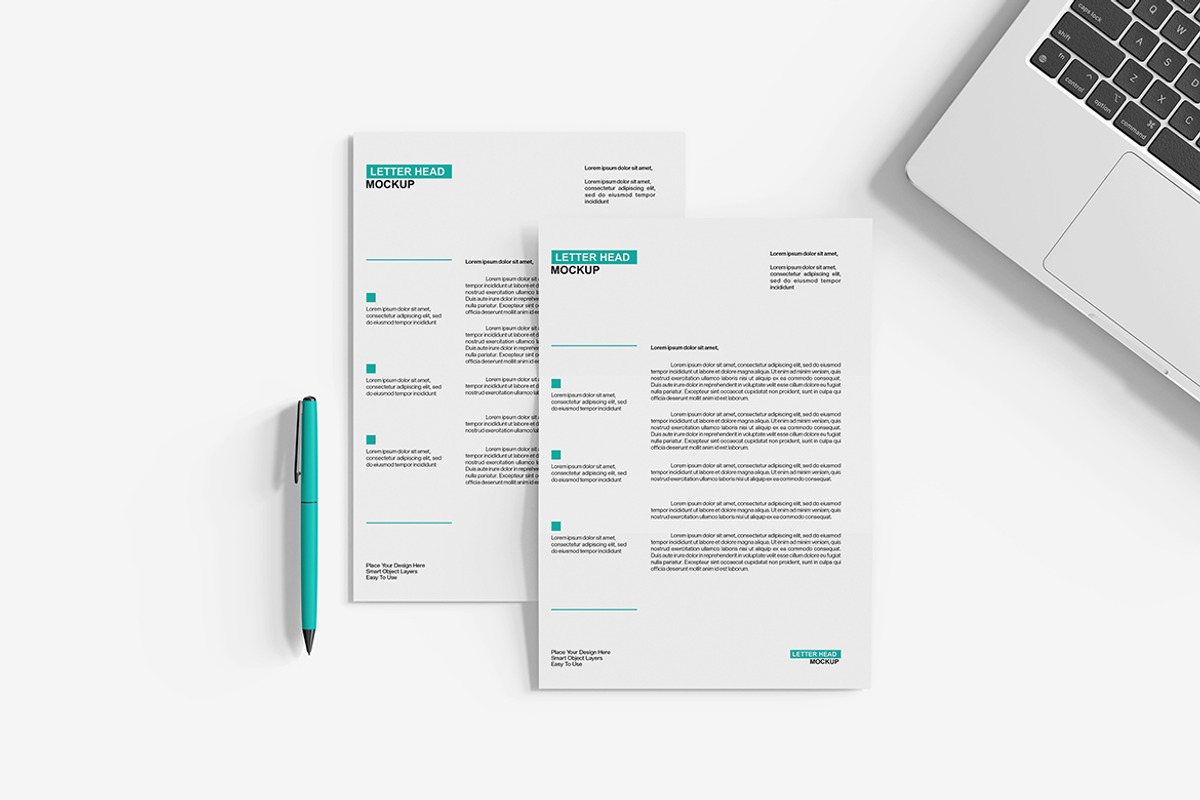 Letterhead Mockup, a Product Mockup by Indah (Photo 2 of 6)