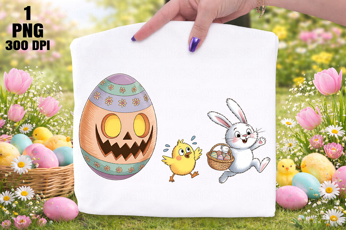 Funny Easter Monster PNG, an Illustration by Daily.Designs (Photo 1 of 5)