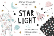 Star Light Children's Collection, a Pattern Graphic by Renata Chizhikova (Thumbnail 1 of 10)