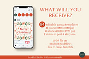 84 Christmas Instagram Creator Kit, a Social Media Template by Clairee Design Studio (Thumbnail 3 of 7)