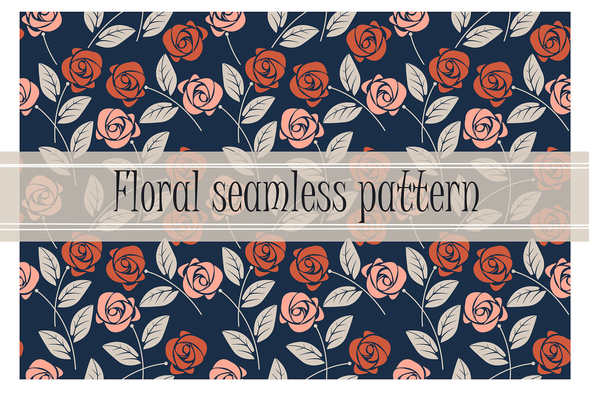 6 Floral patterns & 6 round frames, a Pattern Graphic by Daria Maier (Photo 4 of 8)