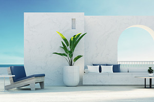 Luxury beach outdoor living