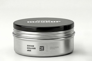 Metal Shoe Polish Tin Can Mockup, a Cups & Container Mockup by graphypix