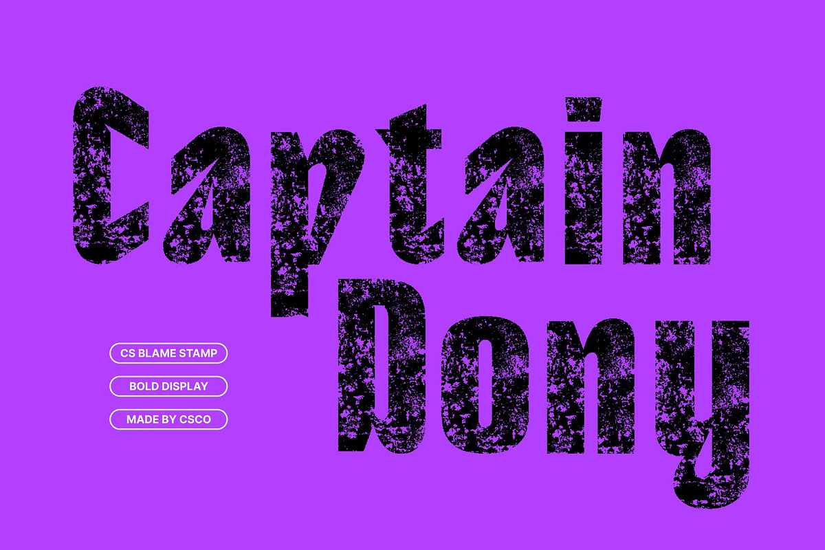 CS Blame Stamp, a Sans Serif Font by Craft Supply Co. (Photo 3 of 8)