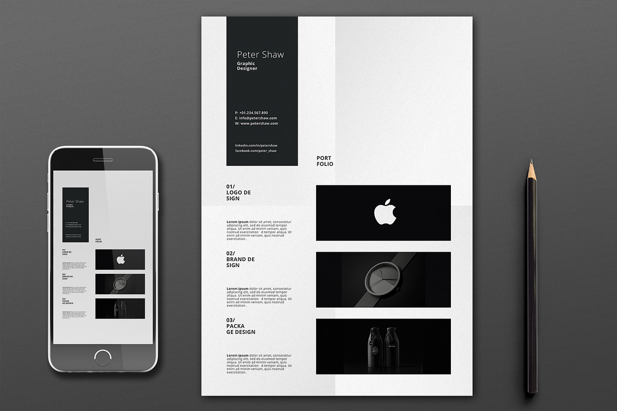 Peter Resume Template, a Resume Template by Nina Shaw (Photo 3 of 11)