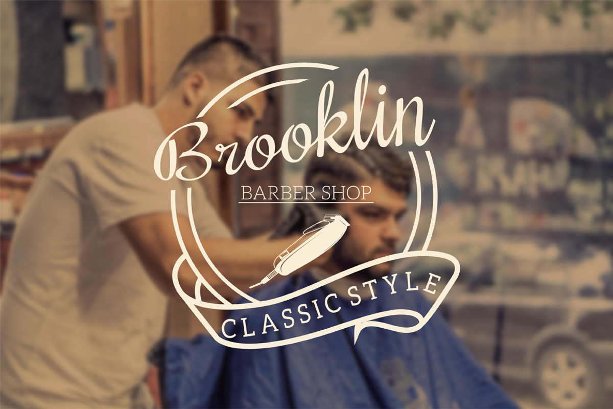 Barber Shop Logo Emblems, a Branding & Logo Template by Artha Desain (Photo 7 of 14)