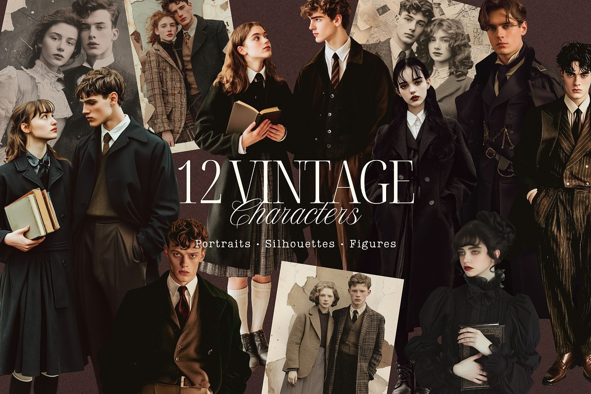 Dark Academia Collage Pack 120+, an Object Graphic by Design Alchemy Studio (Photo 5 of 11)