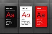 Quebit | Modern Pixelated Font Pack, a Sans Serif Font by Wahyu & Sani Co. (Thumbnail 3 of 15)