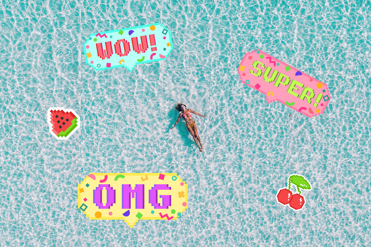 PIXEL ART STICKERS, a Work Illustration by Elena Choo (Photo 8 of 8)