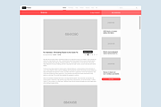 News Web Site Template Sketch 3, an UI Kit Template by John Khester (Thumbnail 2 of 5)