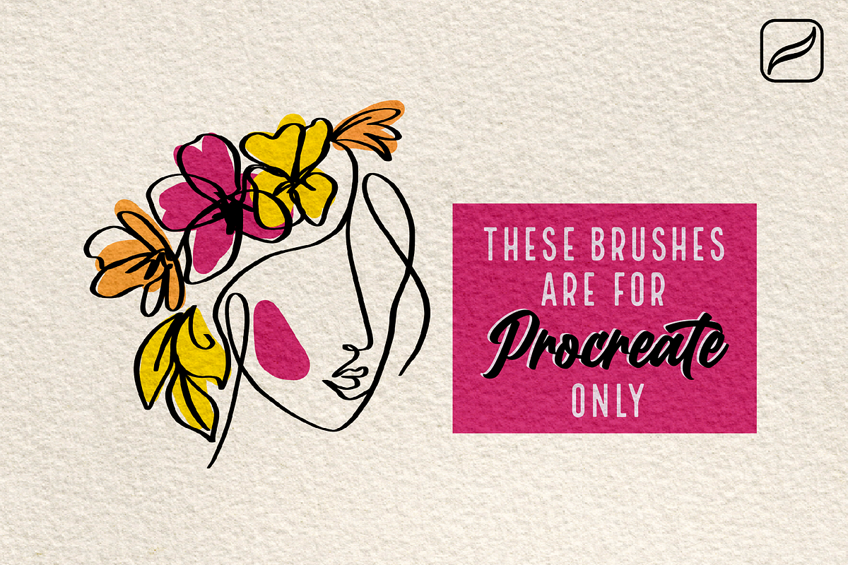Line Art Brushes for Procreate, a Brush Add-On by AnniaArt (Photo 6 of 6)