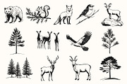 Winter Mountain Ski Resort Set, an Object Graphic by NatalieArtShop (Thumbnail 5 of 12)