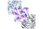 Purple Orchids Digital Paper, a Pattern Graphic by CitraGraphics (Thumbnail 6 of 6)