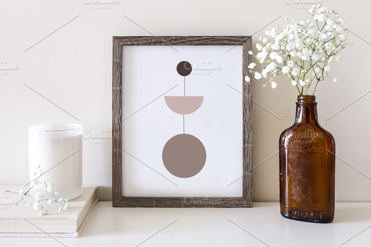 Amberwood Frame - Mockup, a Print Template by SunnyTangerine Stock (Photo 2 of 3)