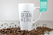 17oz Latte Mug Mockup - 1 Sided, a Cups & Container Mockup by Simply Mockups (Thumbnail 1 of 2)