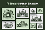 Pakistan Landmark Illustration Art, a Decorative Illustration by Prosymbols (Thumbnail 1 of 10)