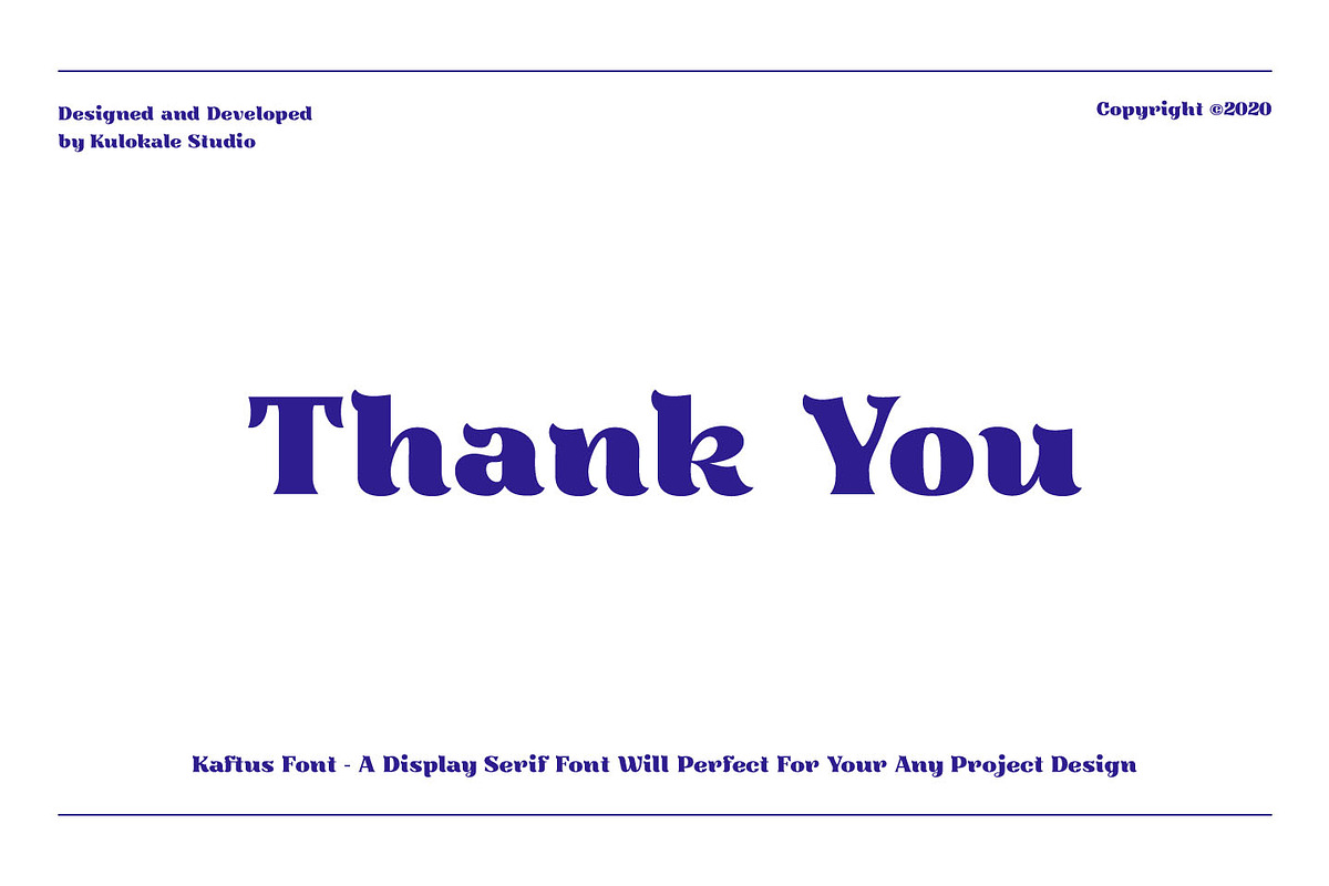 Kaftus Display Serif Font, a Serif Font by Kulokale (Photo 10 of 10)