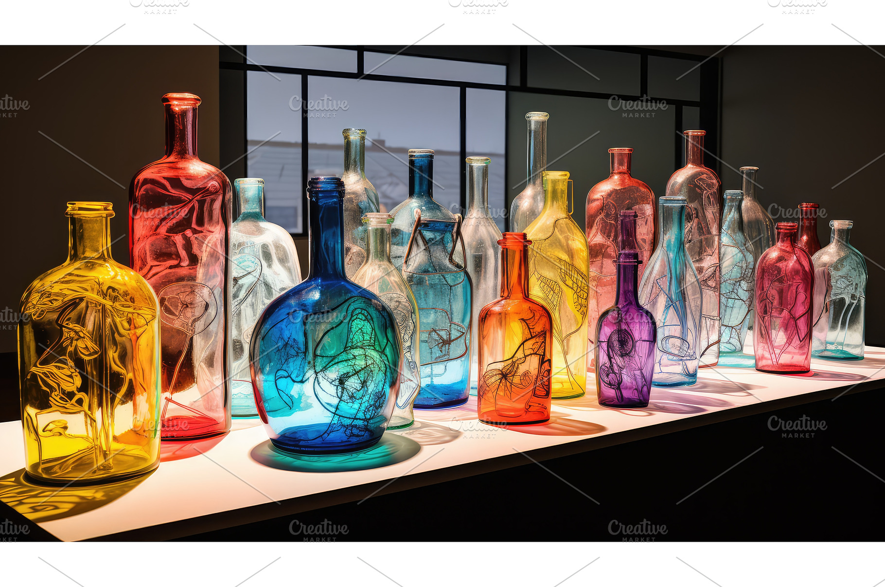 display bottle drawing ai generated, a Background Photo by pikepicture