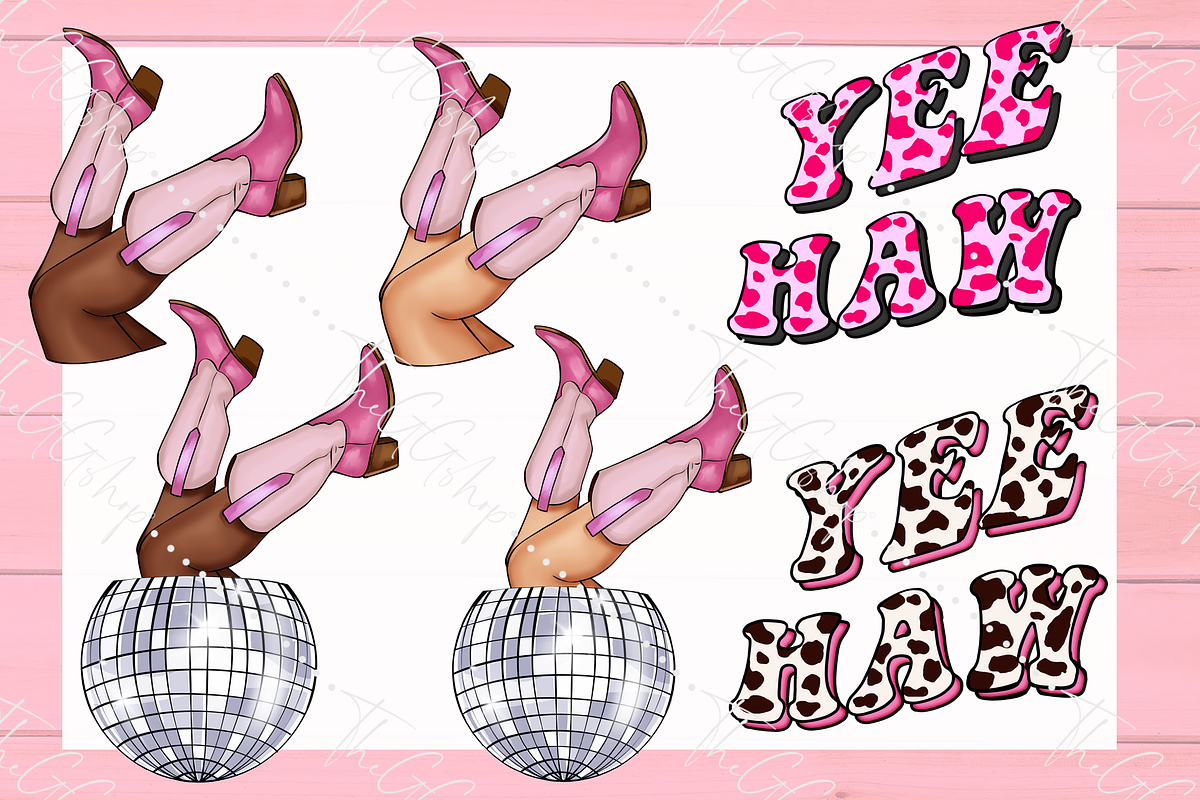 Coquette Cowgirl Clipart Set, a Seasonal Illustration by The GG Shop (Photo 4 of 6)