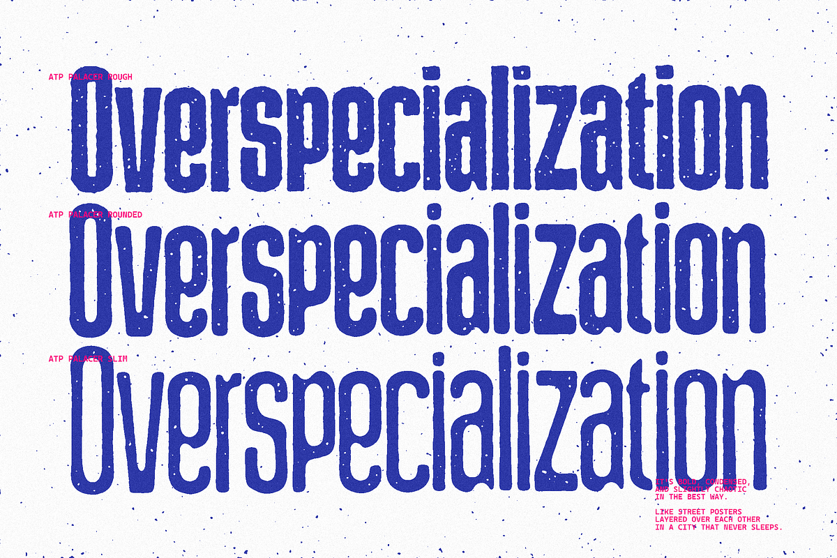 Palacer Rough - Bold Condensed Font, a Sans Serif Font by Typeparties (Photo 2 of 9)