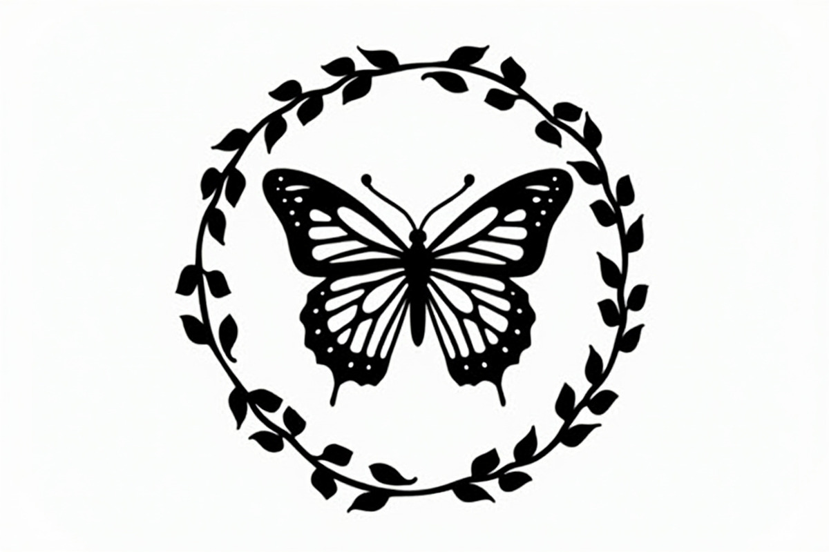 Butterfly Silhouette Vector Set, an Illustration by Designs_River (Photo 3 of 9)