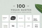 100 Vegan & Vegetarian Food Quotes, a Social Media Template by Delightful Design (Thumbnail 4 of 5)