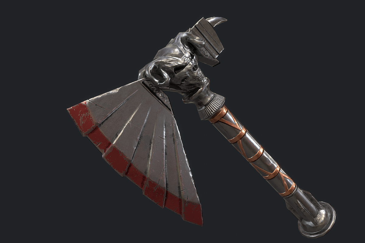 5 Fantasy Stylish Hand Axe -PBR-, an Object 3D Model by TFE Game Art (Photo 11 of 16)