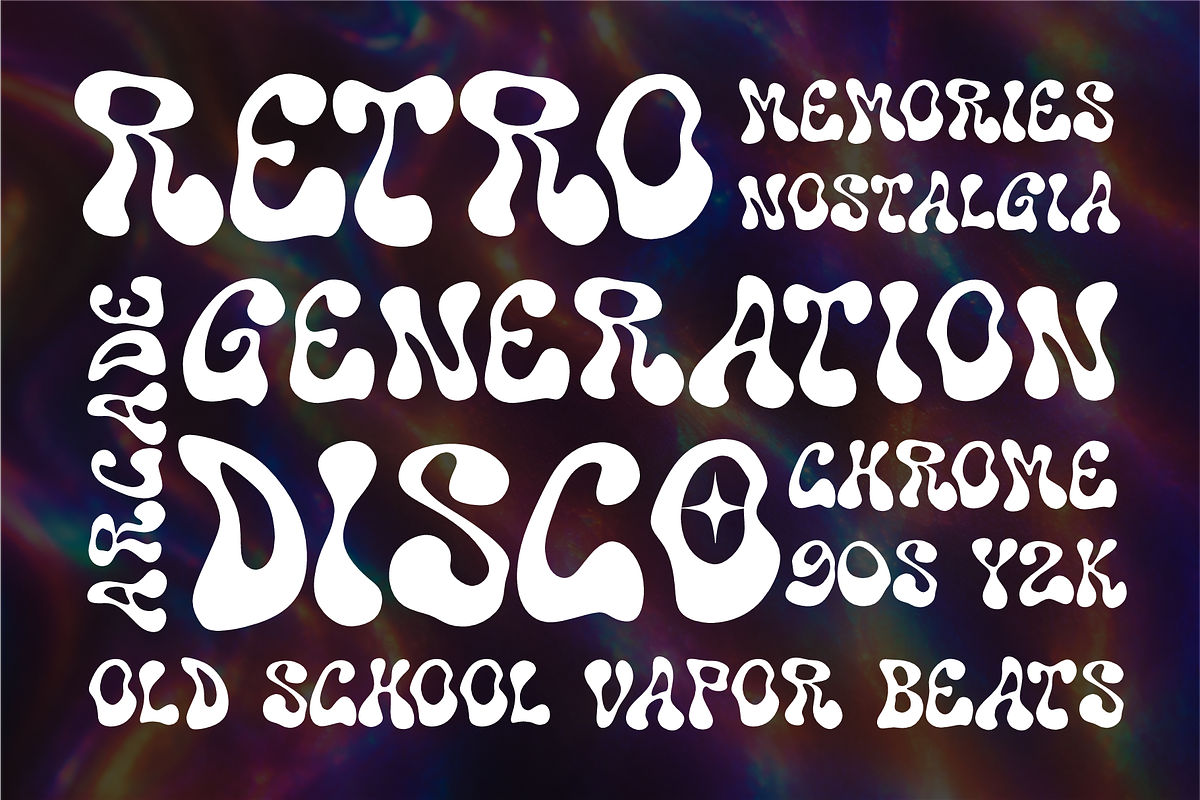 Mignova - Psychedelic Display Font, a Handwritten Font by figuree studio (Photo 3 of 8)