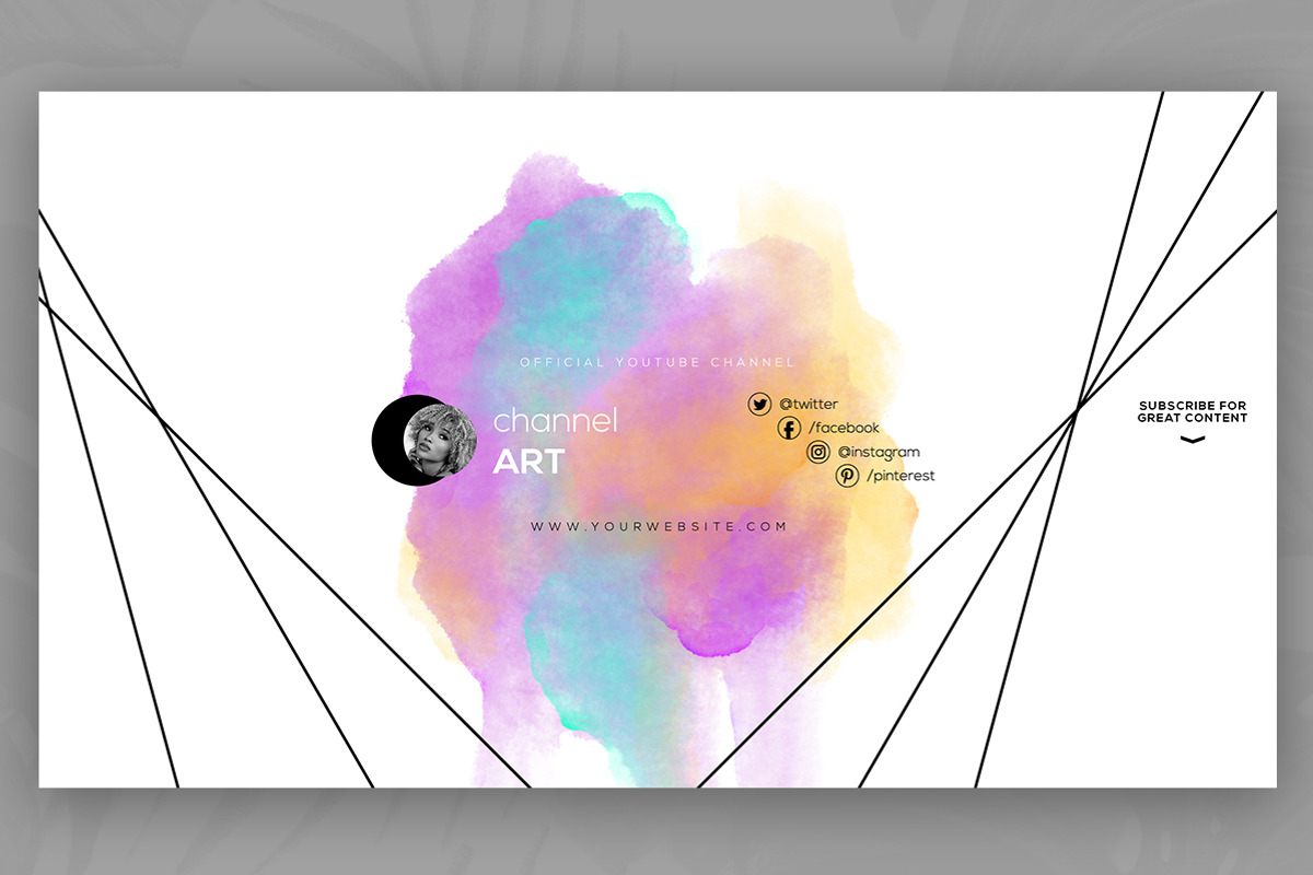 10 Youtube Channel Art Banners vol10, a Social Media Template by RussGFX (Photo 4 of 12)