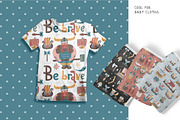 Cute childish vikings clipart set, an Illustration by Lana Sham (Thumbnail 6 of 12)
